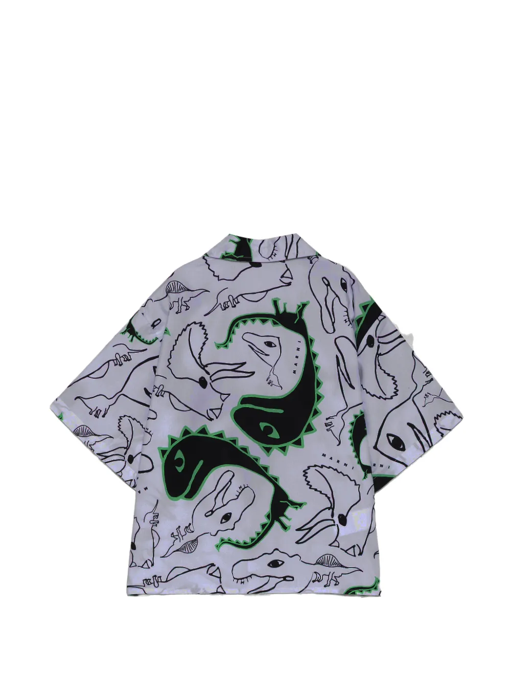  Marni Kids Dino-print Shirt - White 