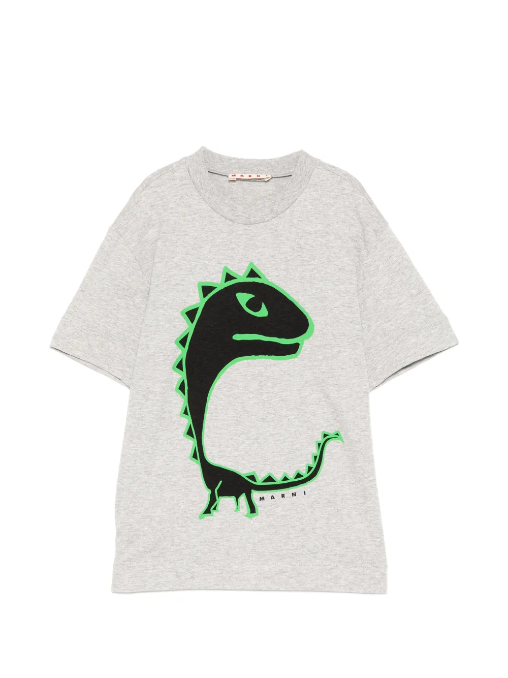 Marni Kids dino-print T-shirt - Grigio