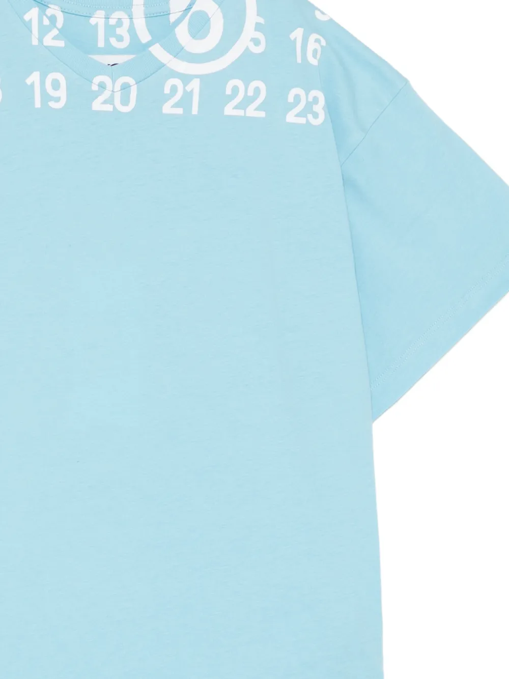 MM6 Maison Margiela Kids T-shirt met logoprint Blauw