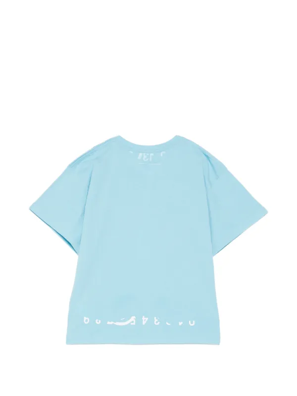 MM6 Maison Margiela Kids ロゴ Tシャツ | ブルー | FARFETCH JP