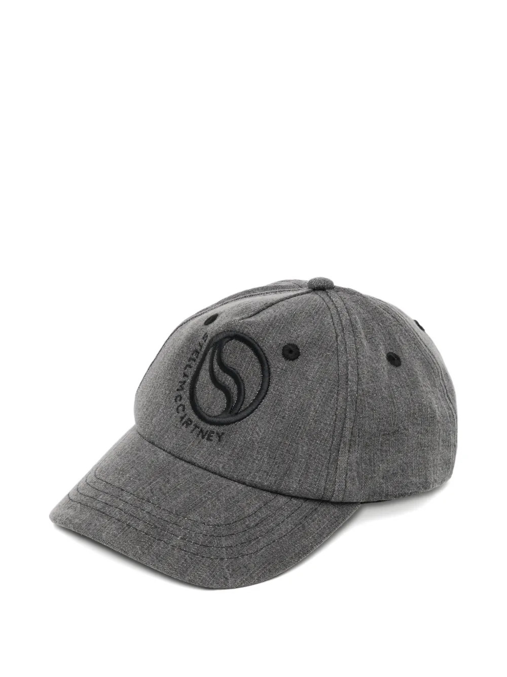 Stella McCartney Kids logo-embroidered baseball cap - Grigio