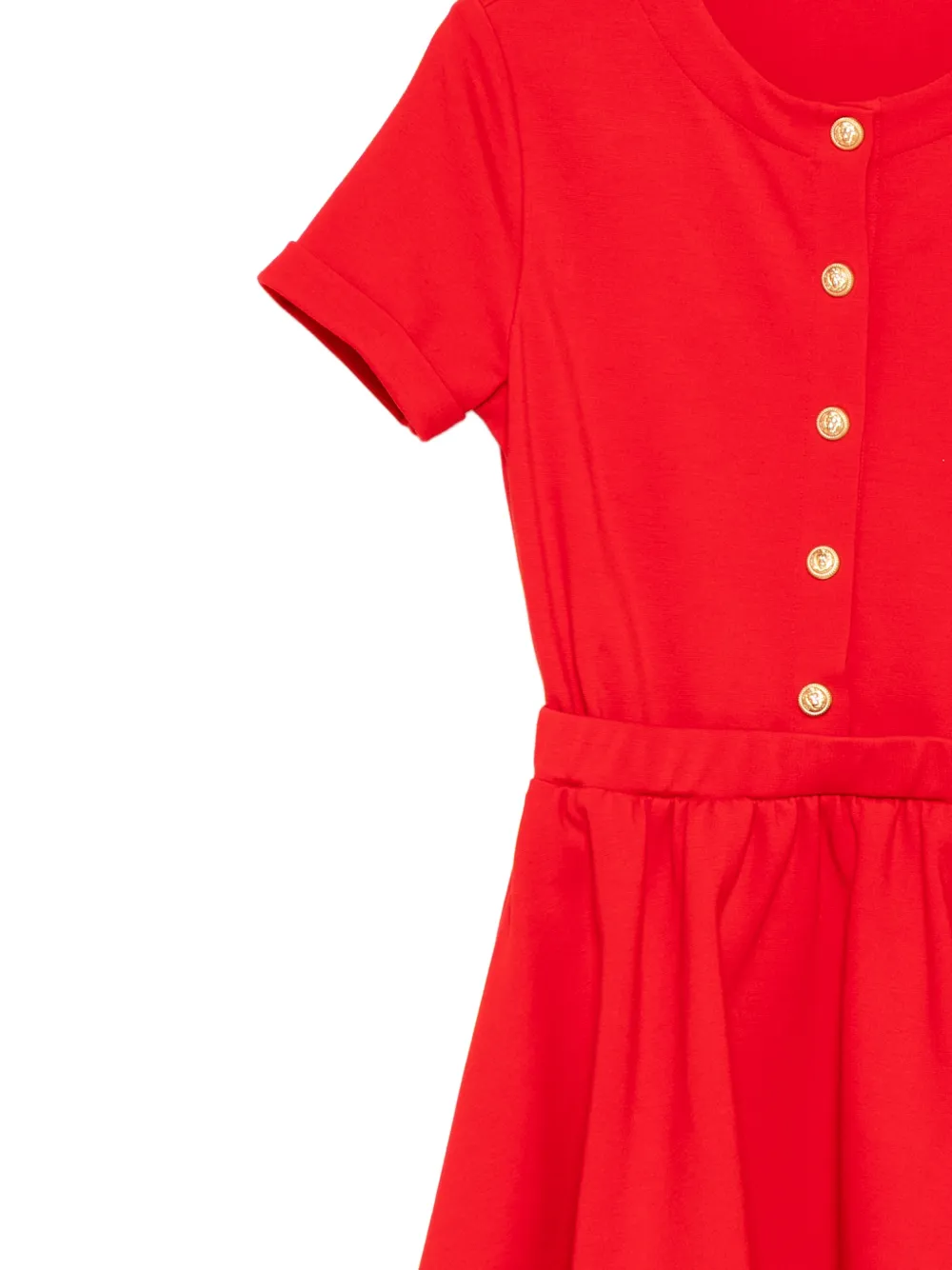 Balmain Kids Gebreide jurk Rood