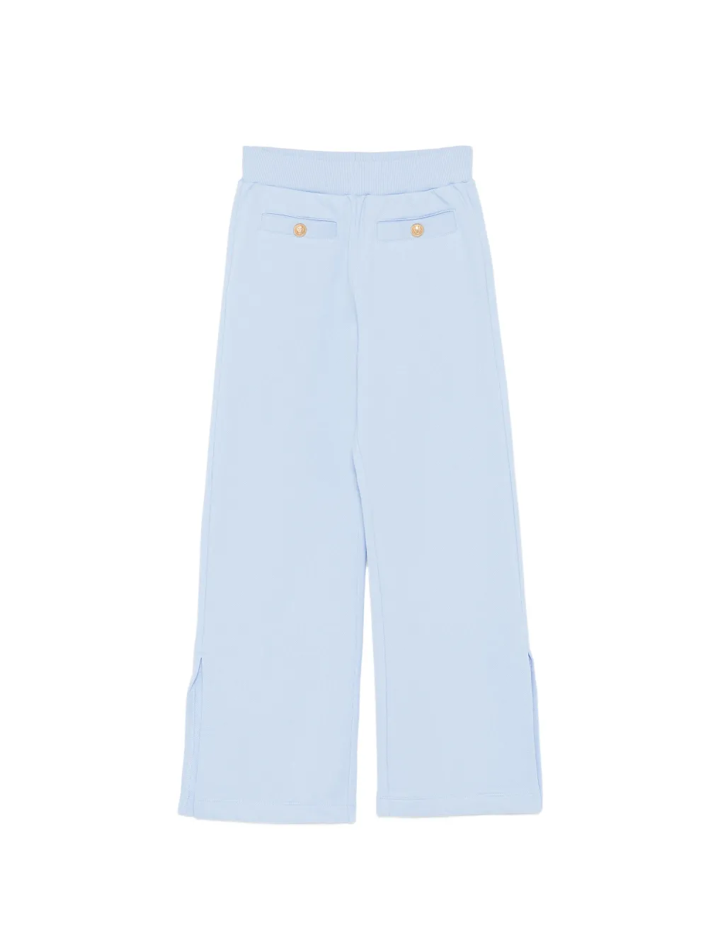  Balmain Kids Logo Button Trousers - Blue 