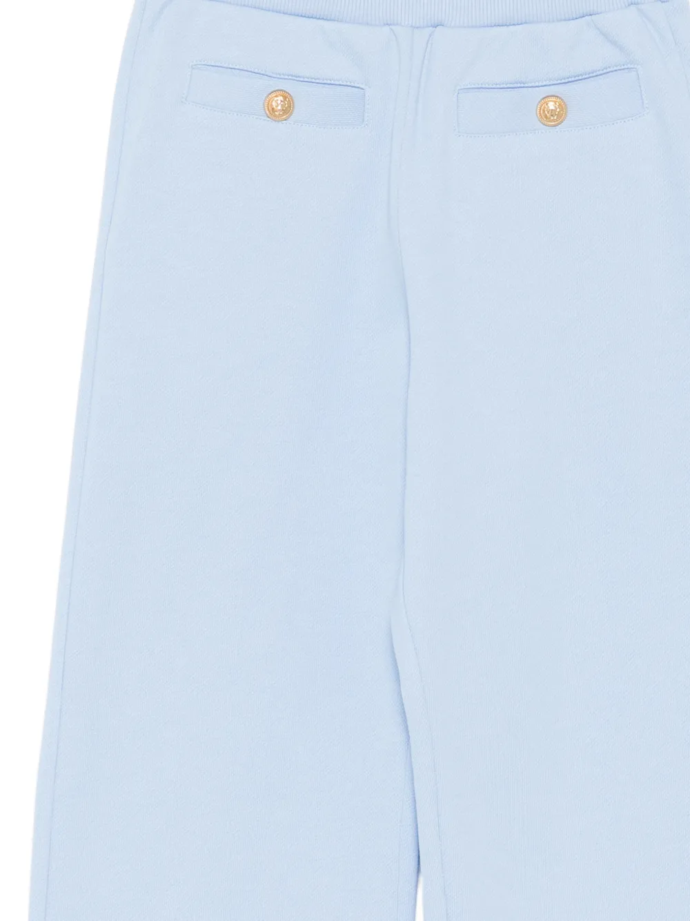  Balmain Kids Logo Button Trousers - Blue 