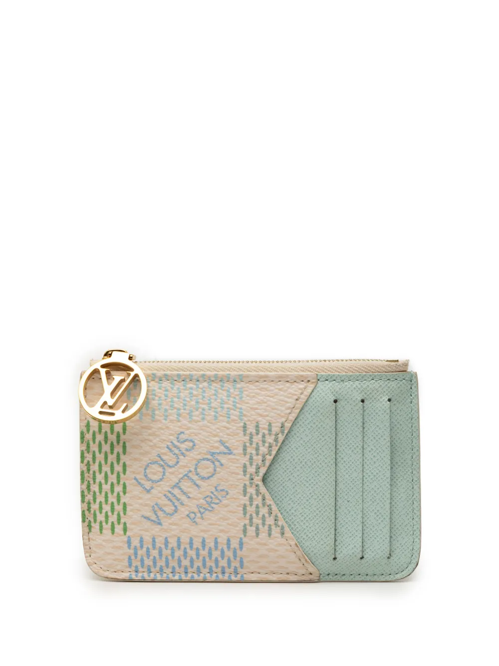 Louis Vuitton Pre-Owned 2021-2025 Damierlicious Romy Coin card holder - Bianco