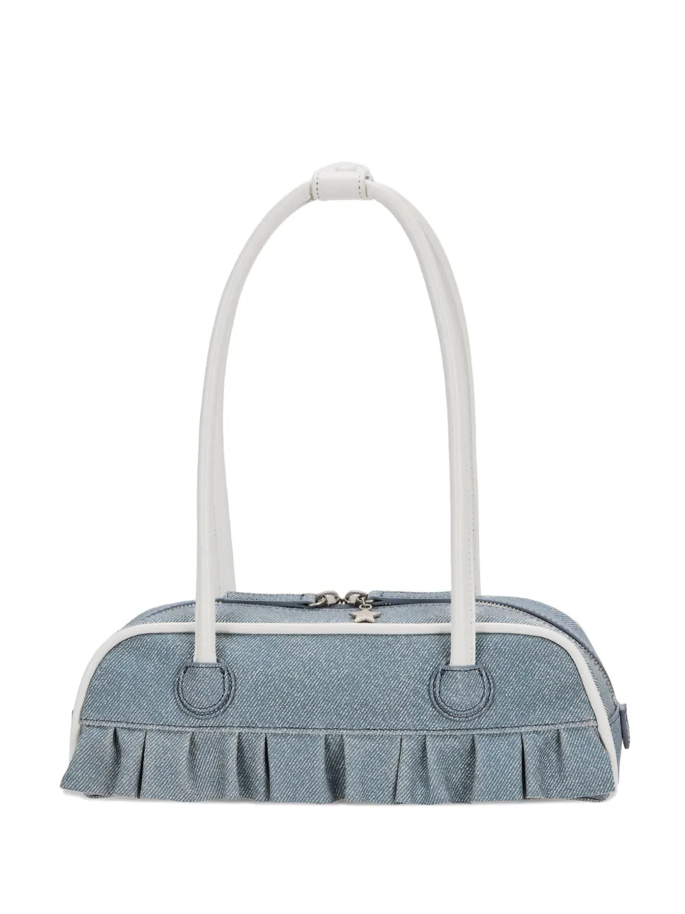 Marge Sherwood x Peanuts ruffled boston shoulder bag - Blu
