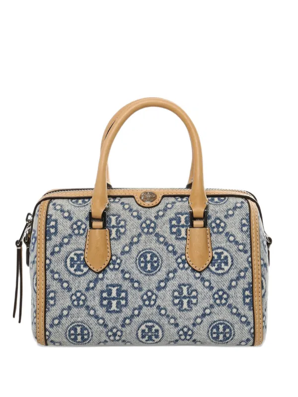 Tory Burch T Monogram Barrel Bag in Blue