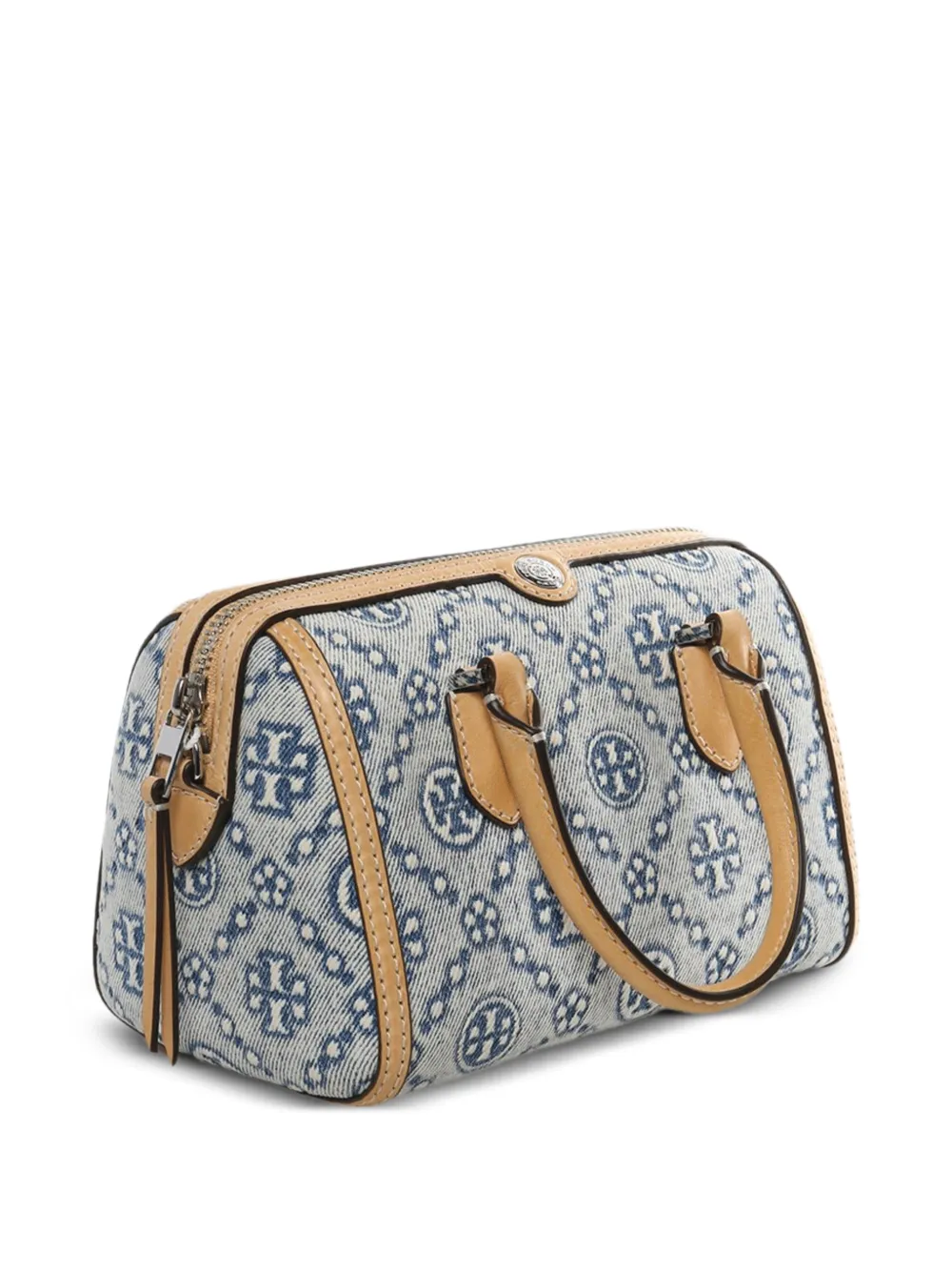  Tory Burch Barrel Patterned Top-handle Tote Bag - Blue 