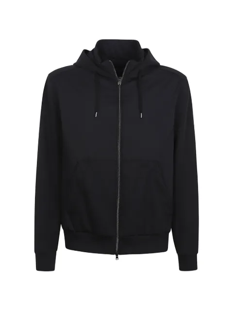 Herno drawstring-hood zip-up jacket