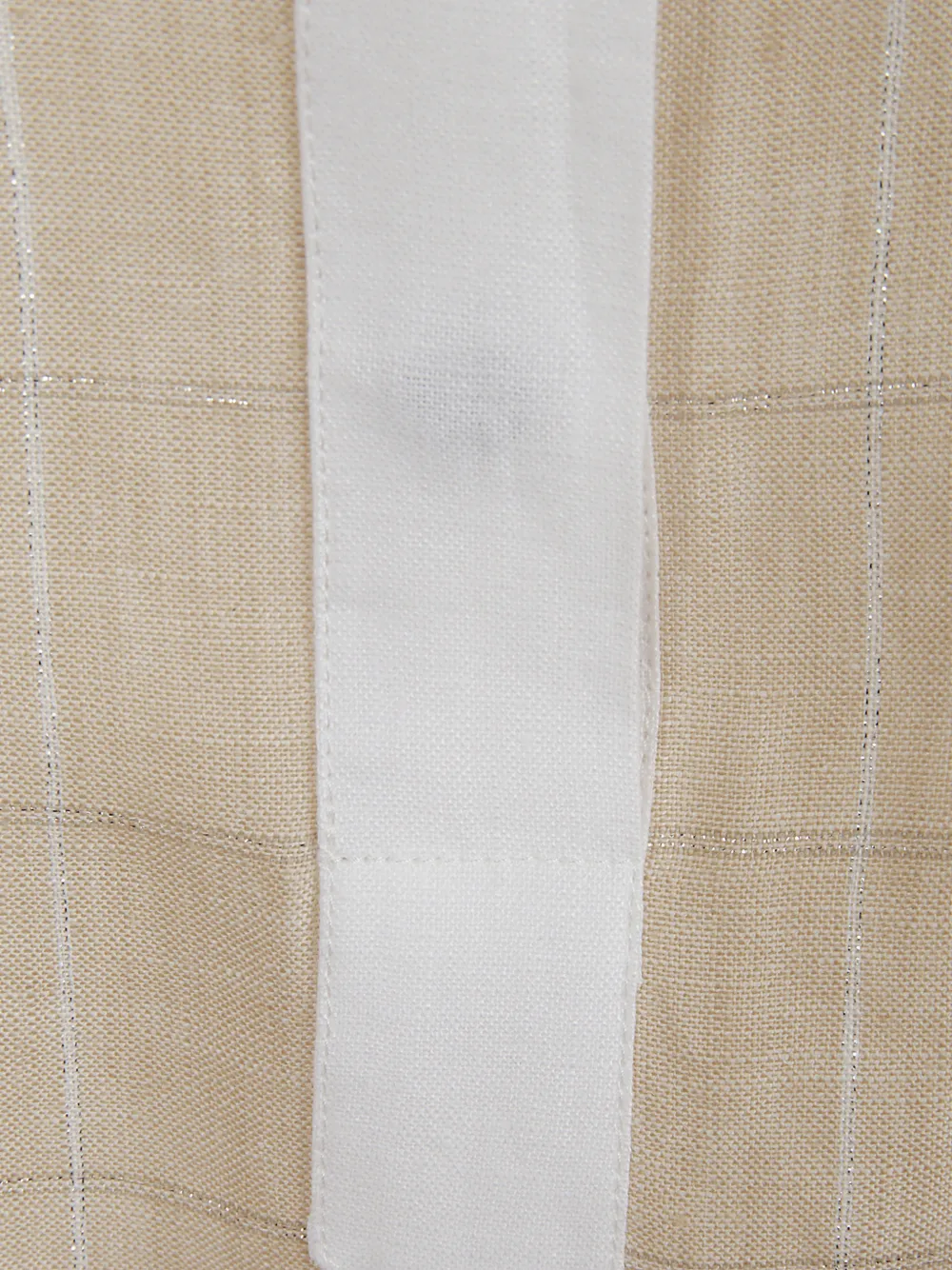 Kiton Geruit overhemd Beige
