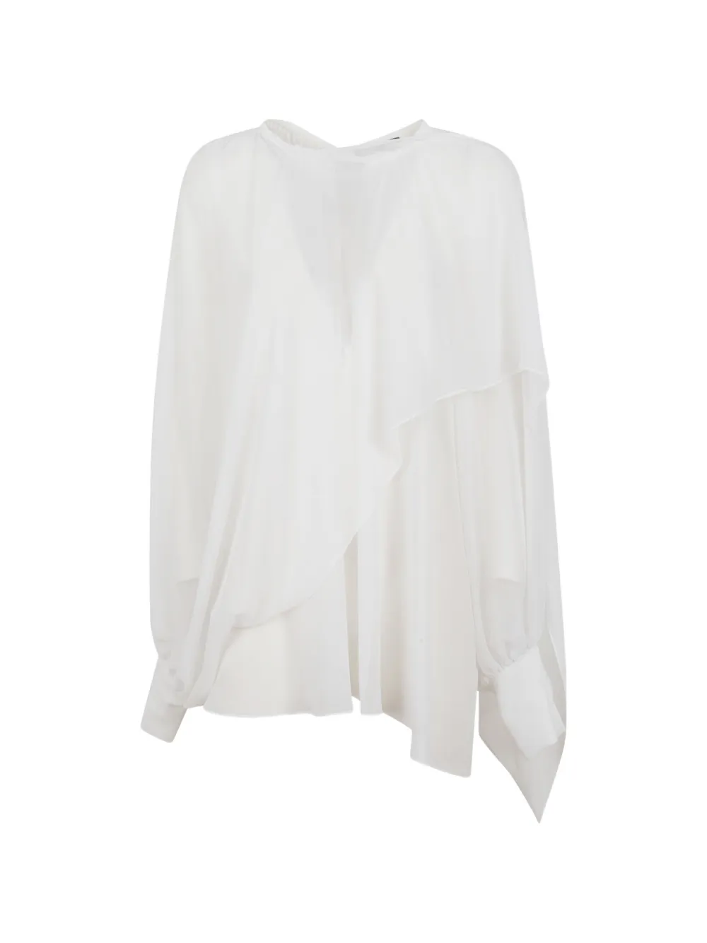 Gianluca Capannolo ruffled top - Bianco