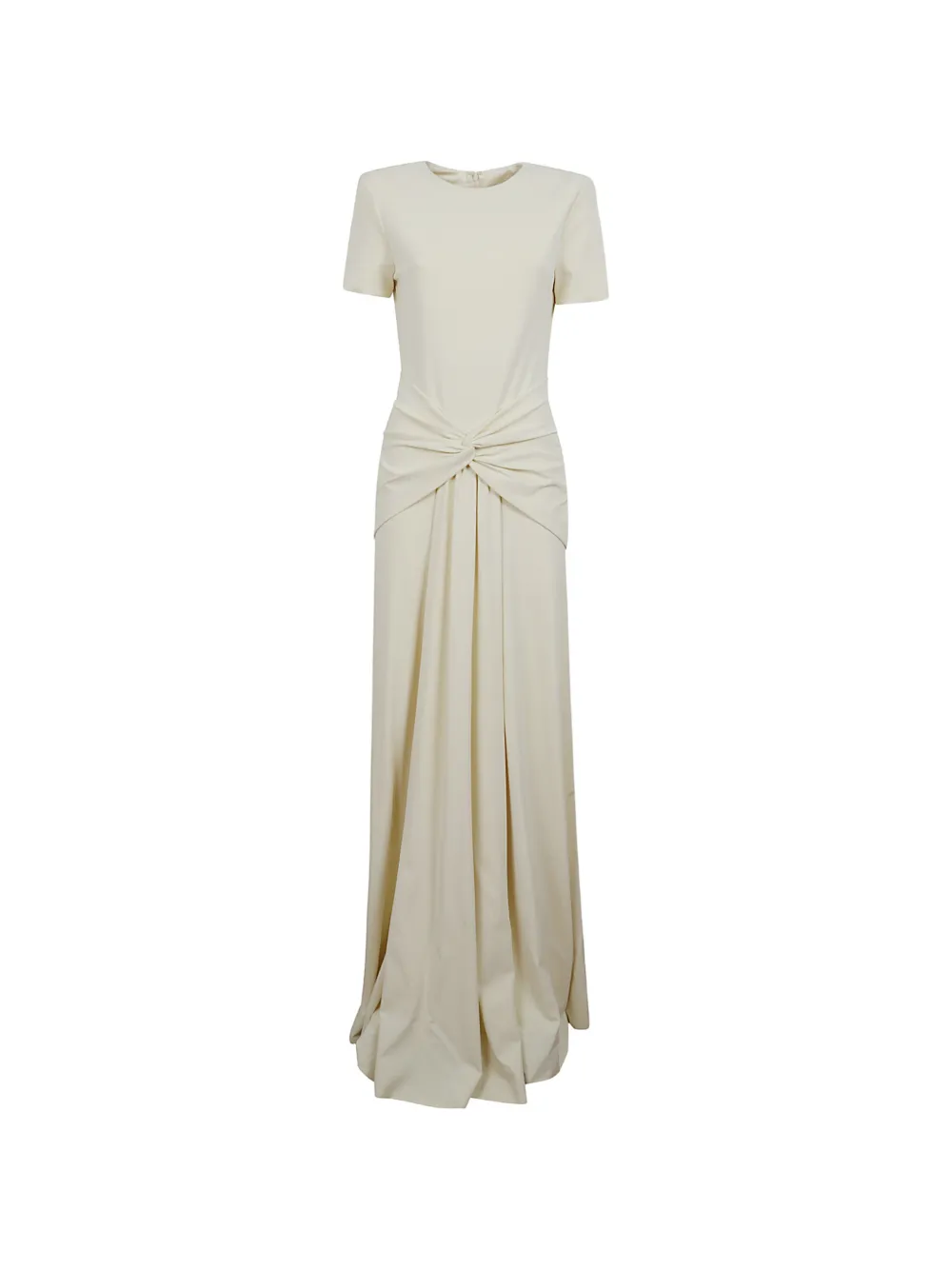 Roland Mouret twist-detail short-sleeve gown - Toni neutri