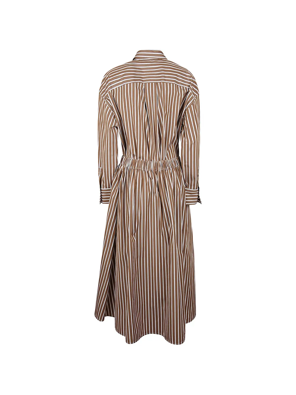 Brunello Cucinelli Gestreepte blousejurk Beige