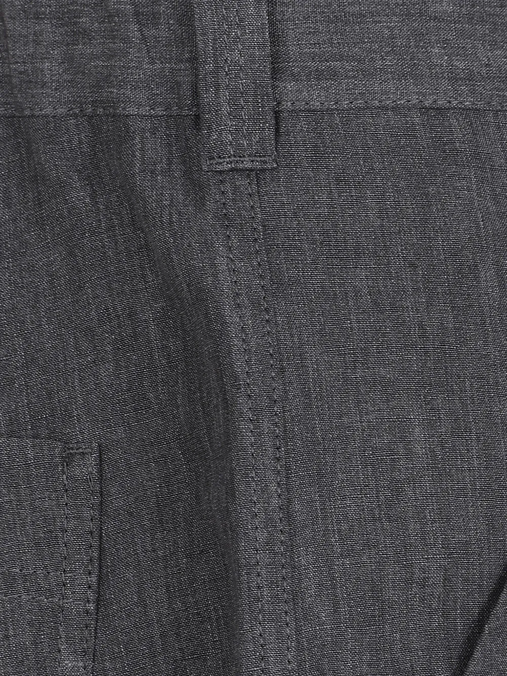Brunello Cucinelli Broek met opgestikte zak en slub-textuur Grijs