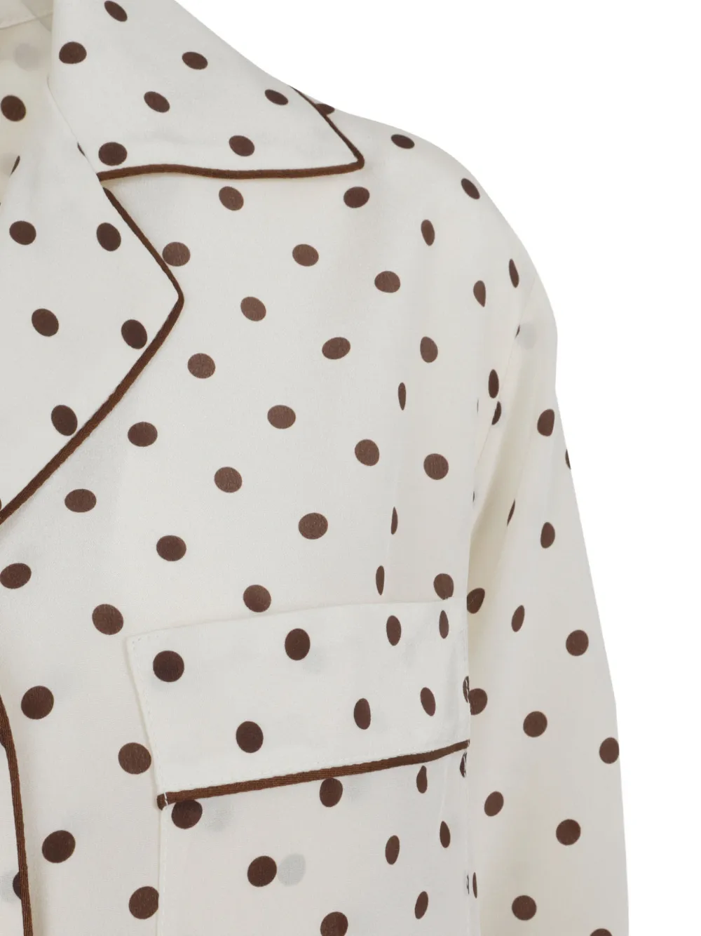  P.a.r.o.s.h. Polka-dot Shirt - Neutrals 