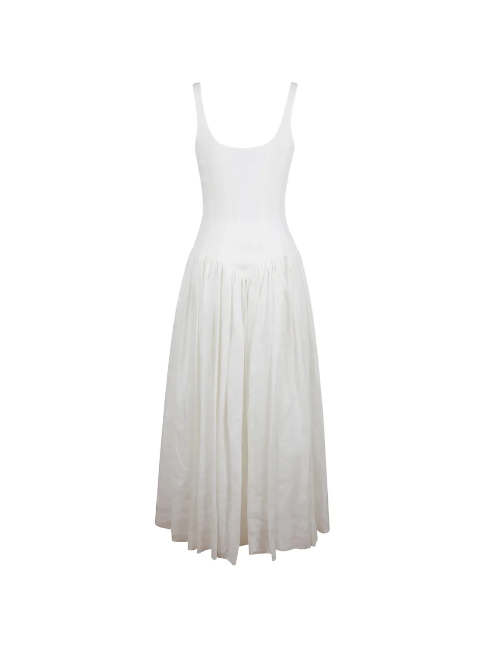Gabriela Hearst Gabriela midi-jurk met ruches Wit