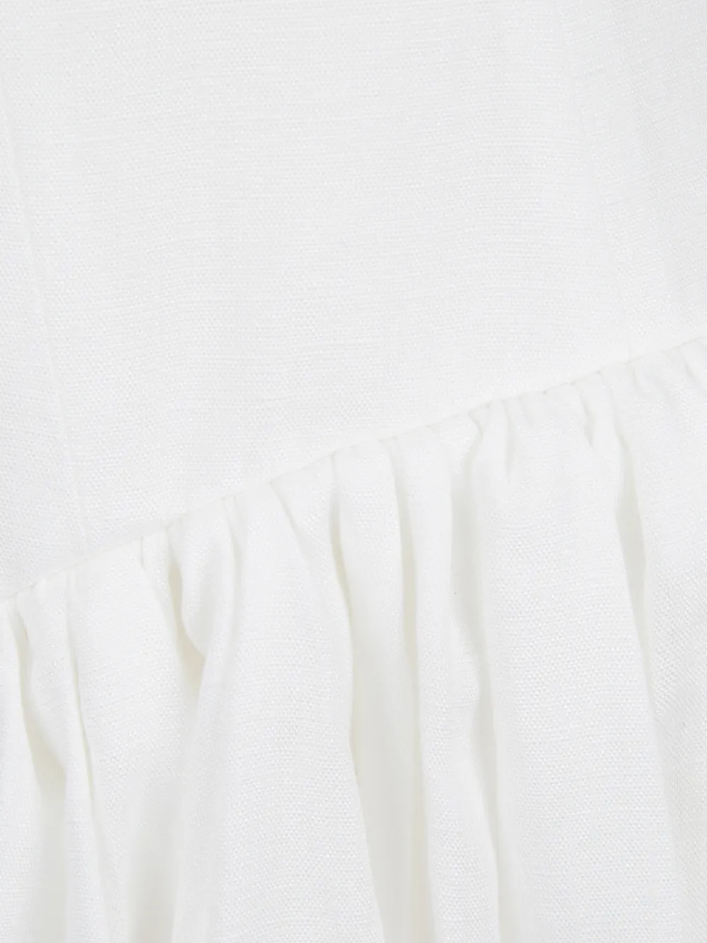 Gabriela Hearst Gabriela midi-jurk met ruches Wit