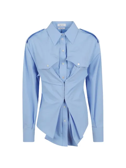Alexander McQueen corset-style epaulette shirt