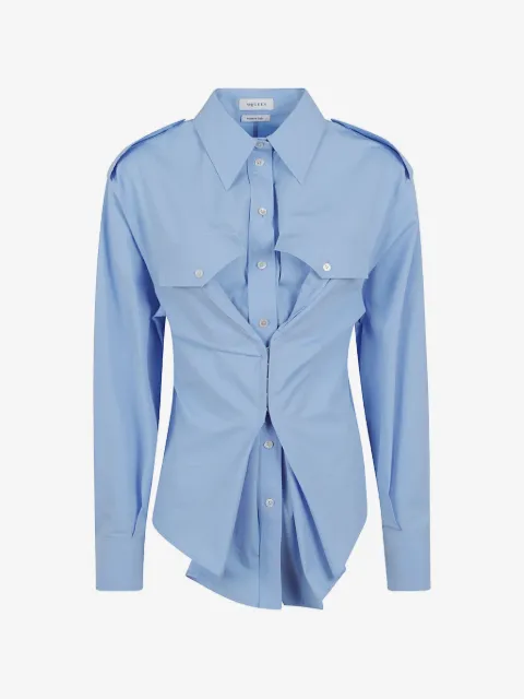 Alexander McQueen corset-style epaulette shirt