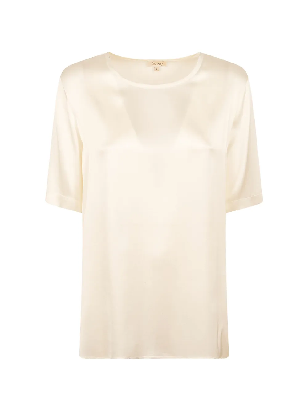Her Shirt satin-finish T-shirt - Toni neutri