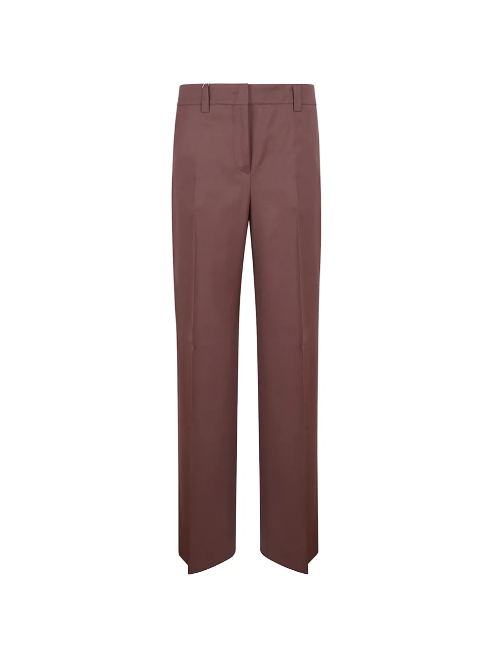 Incotex pressed-crease straight-leg trousers - Marrone