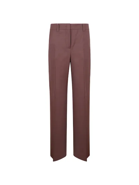 Incotex pressed-crease straight-leg trousers