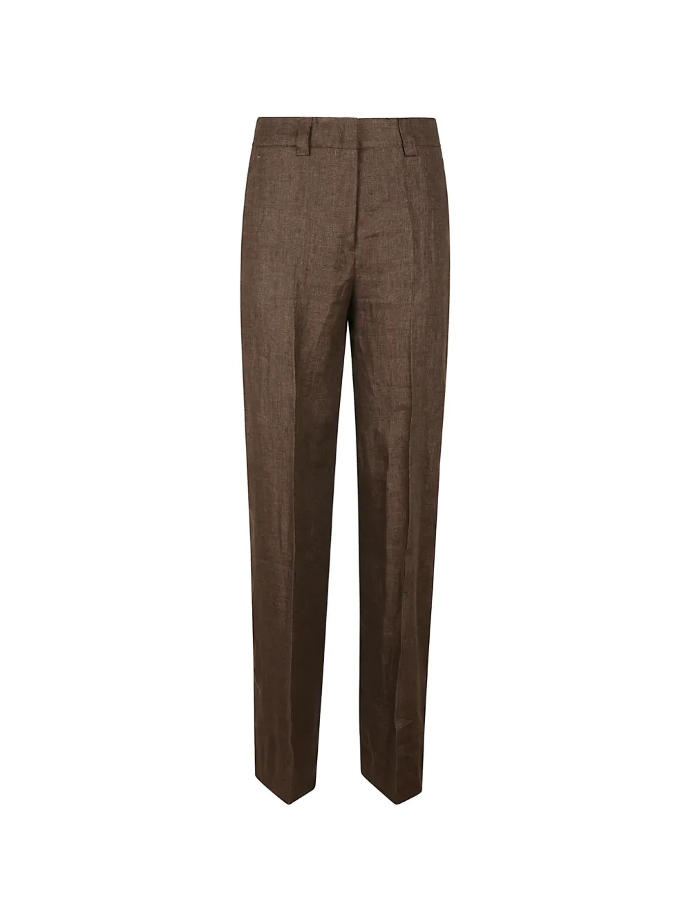 Incotex pressed-crease straight-leg trousers - Marrone