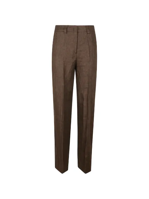 Incotex pressed-crease straight-leg trousers
