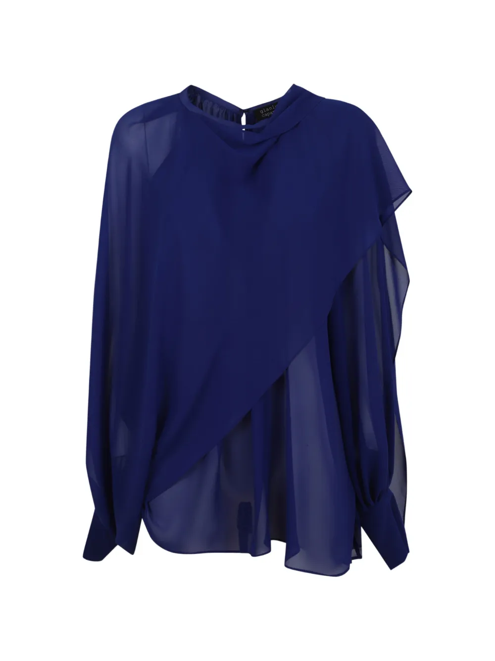 Gianluca Capannolo draped top - Blu