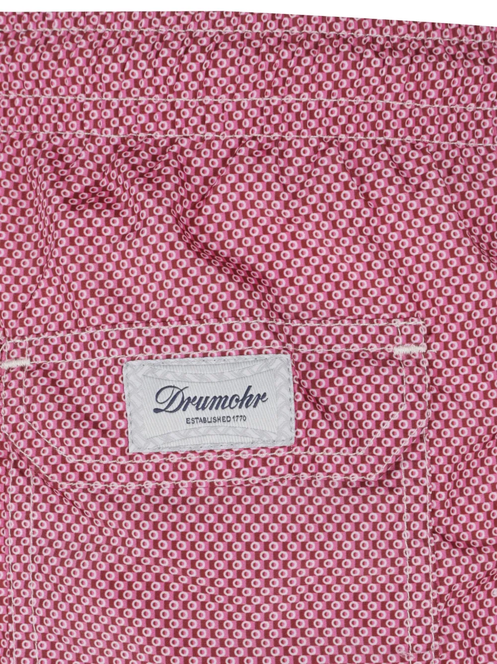 Drumohr Zwembroek met trekkoord en print Roze