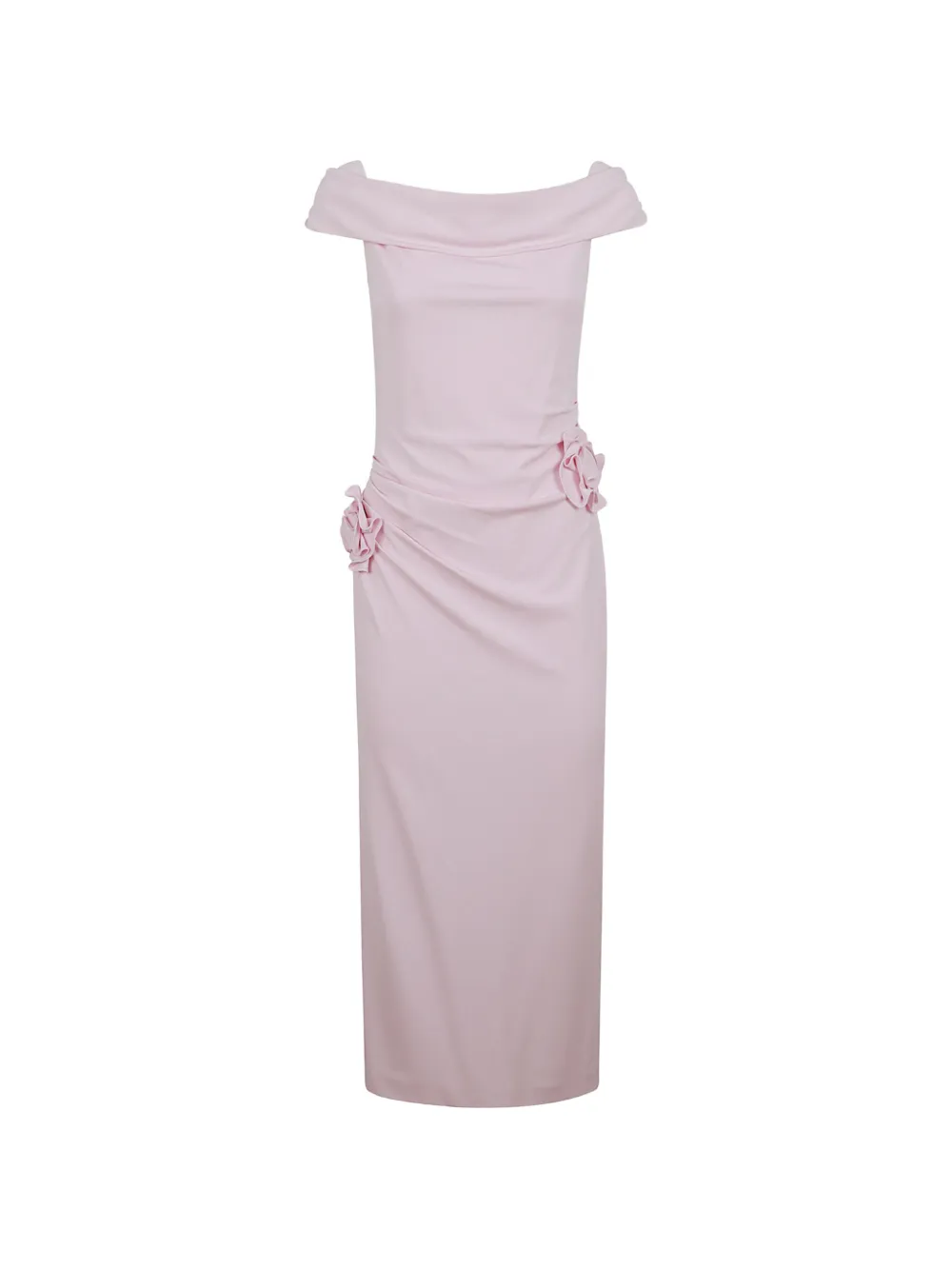 Roland Mouret floral-appliqué ruched dress - Rosa
