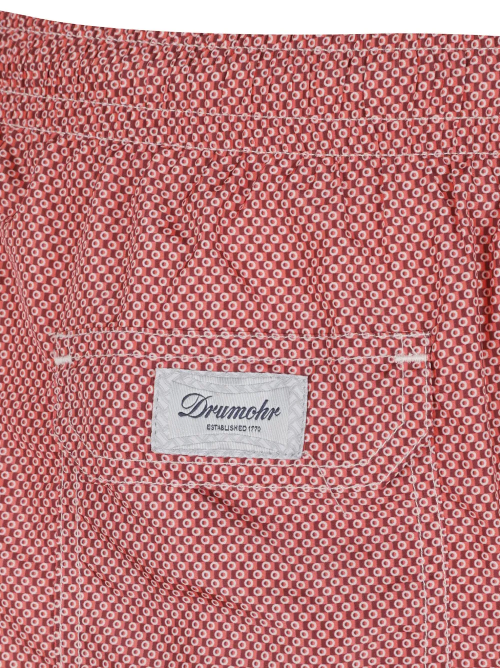  Drumohr Drawstring-patterned Swim Shorts - Red 