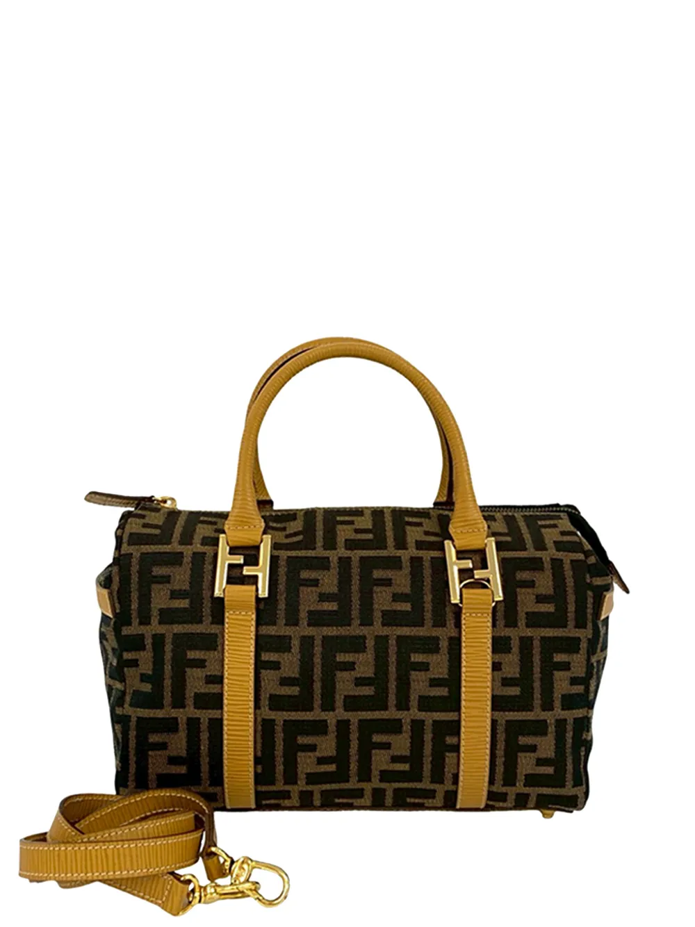 Fendi Pre-Owned 2000-2010 Zucca Canvas satchel - Marrone