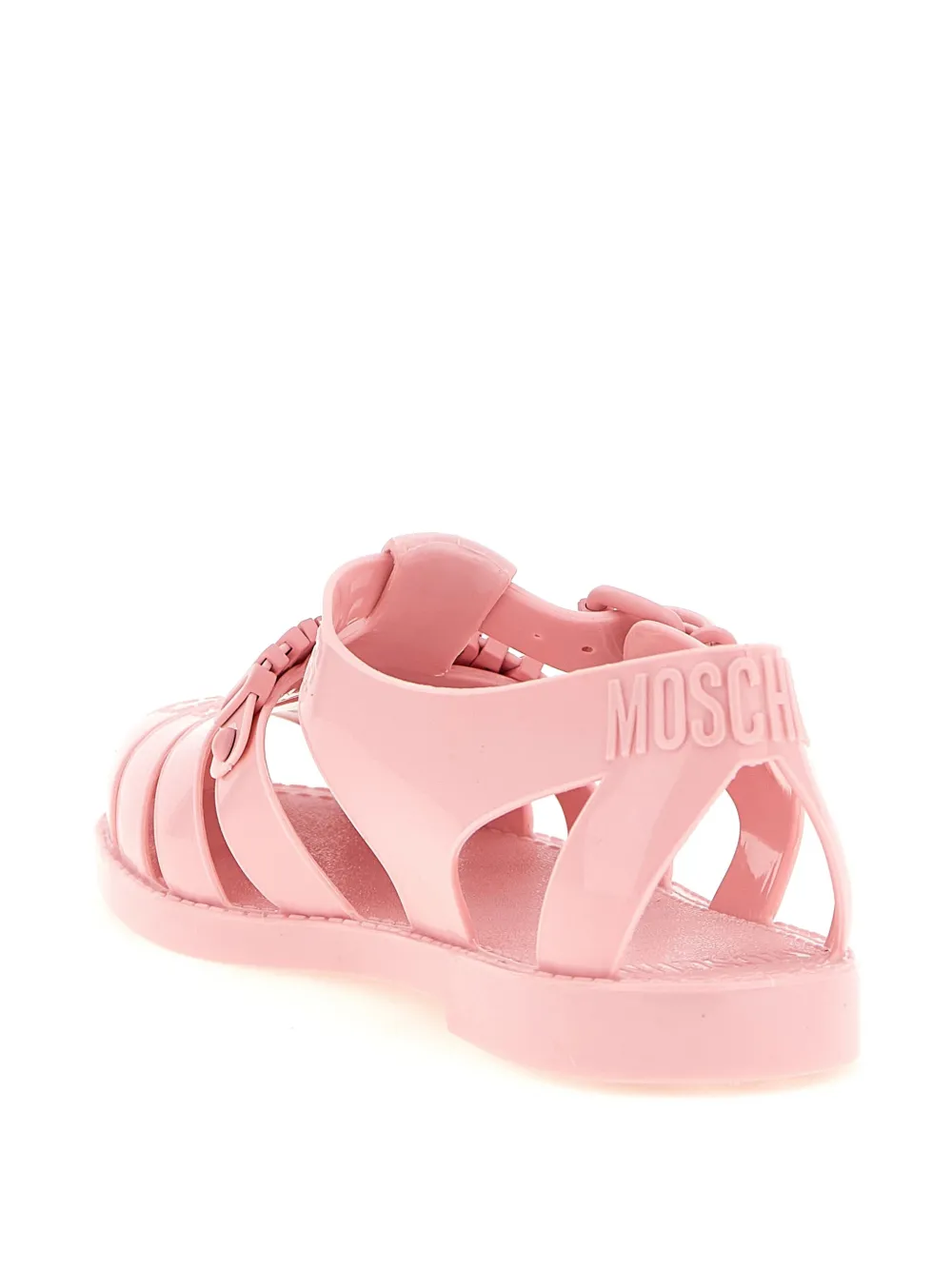 Moschino Sandalen met logo-applicatie Roze
