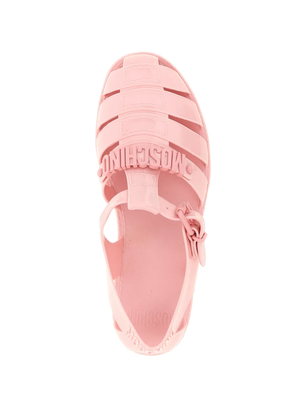 Moschino Sandalen met logo-applicatie Roze