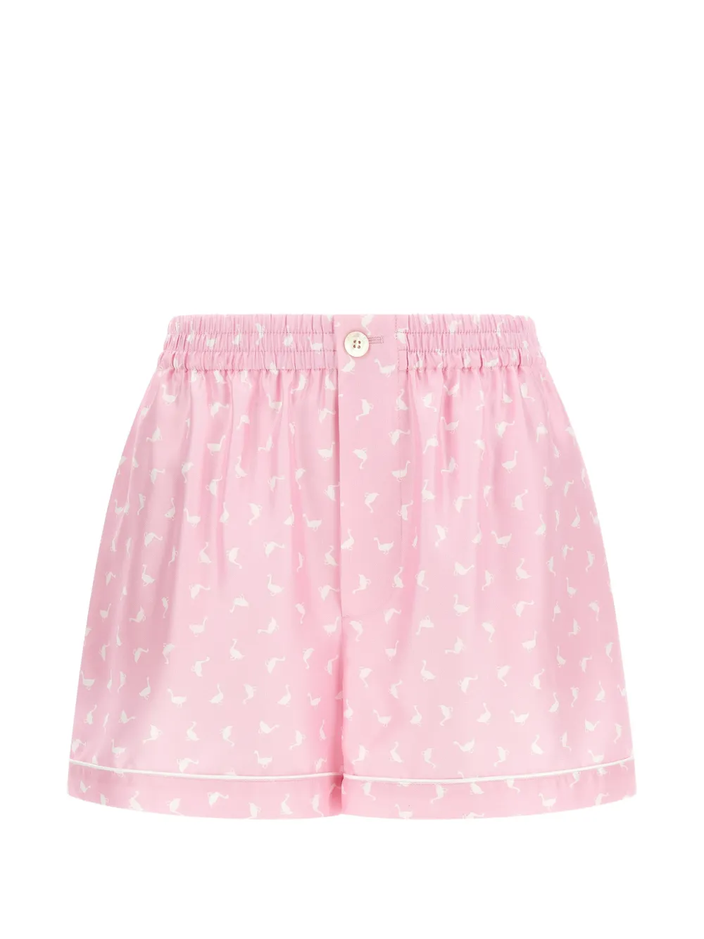 Moschino pleated print shorts - Rosa