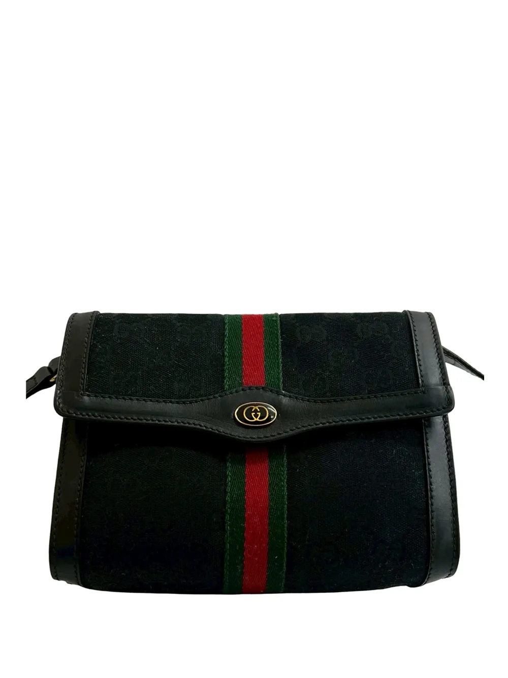 Gucci Pre-Owned 20th Century GG Canvas Web crossbody bag - Nero