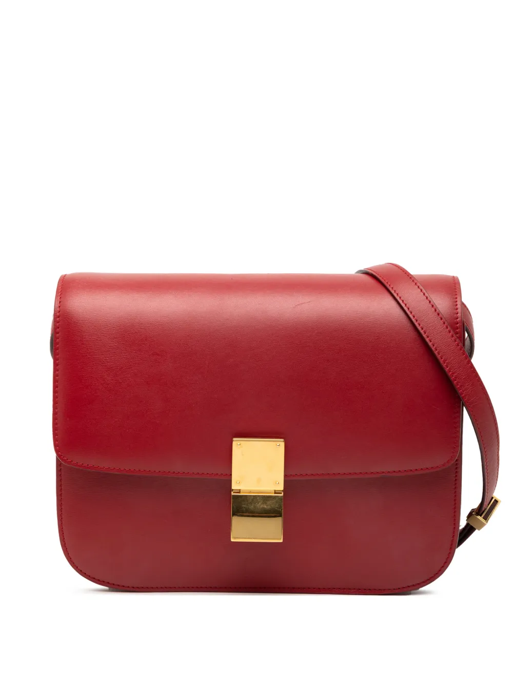 Celine Pre-Owned 2010-2025 Medium Calfskin Classic Box crossbody bag - Red