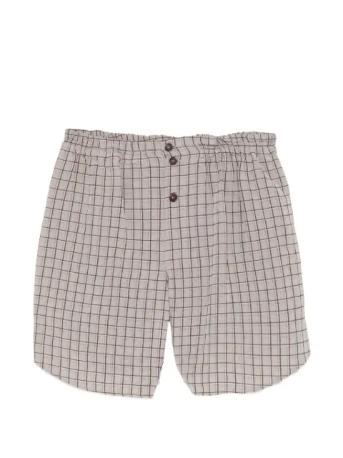 Hed Mayner plaid button shorts