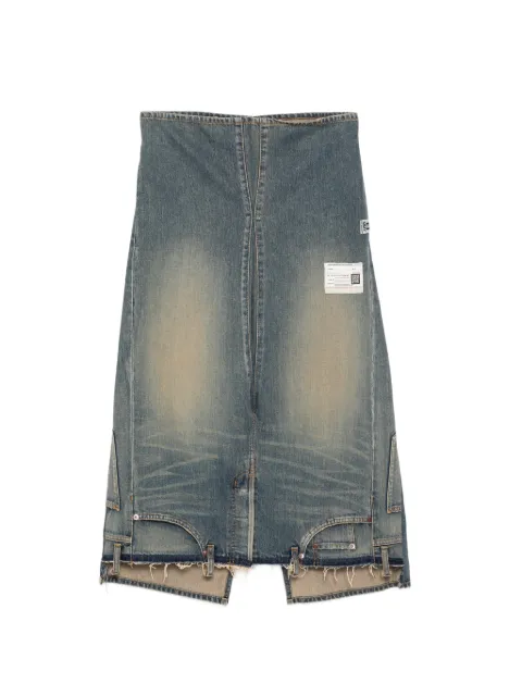 Maison MIHARA YASUHIRO — reversed frayed skirt