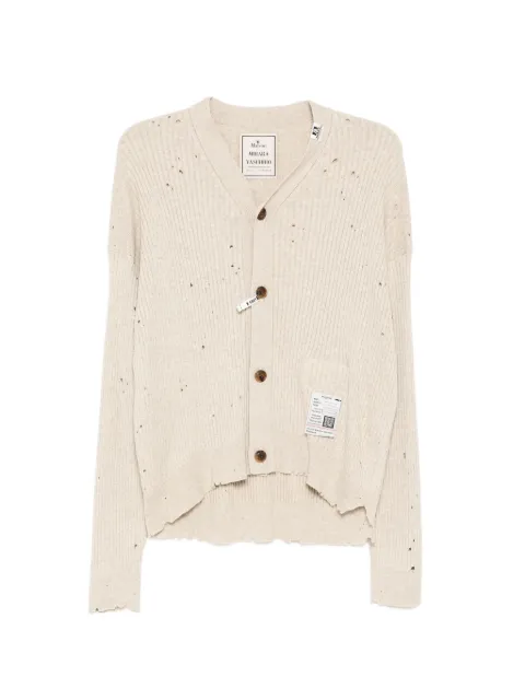 Maison MIHARA YASUHIRO asymmetric distressed cardigan