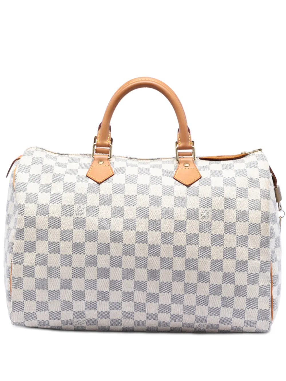 Louis Vuitton Pre-Owned 2010 Damier Azur Speedy 35 boston bag - Bianco