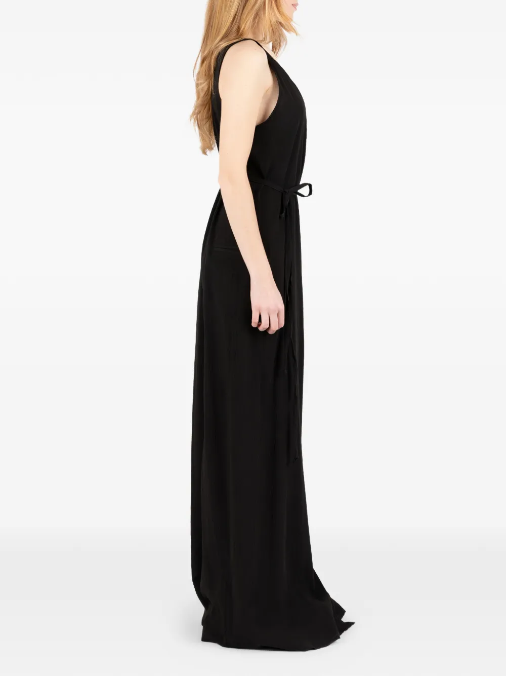 Société Anonyme V-neck tie maxi dress - Nero