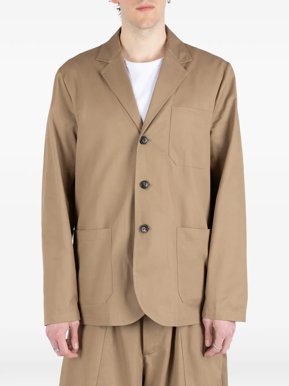 Société Anonyme Francia single-breasted blazer - Toni neutri