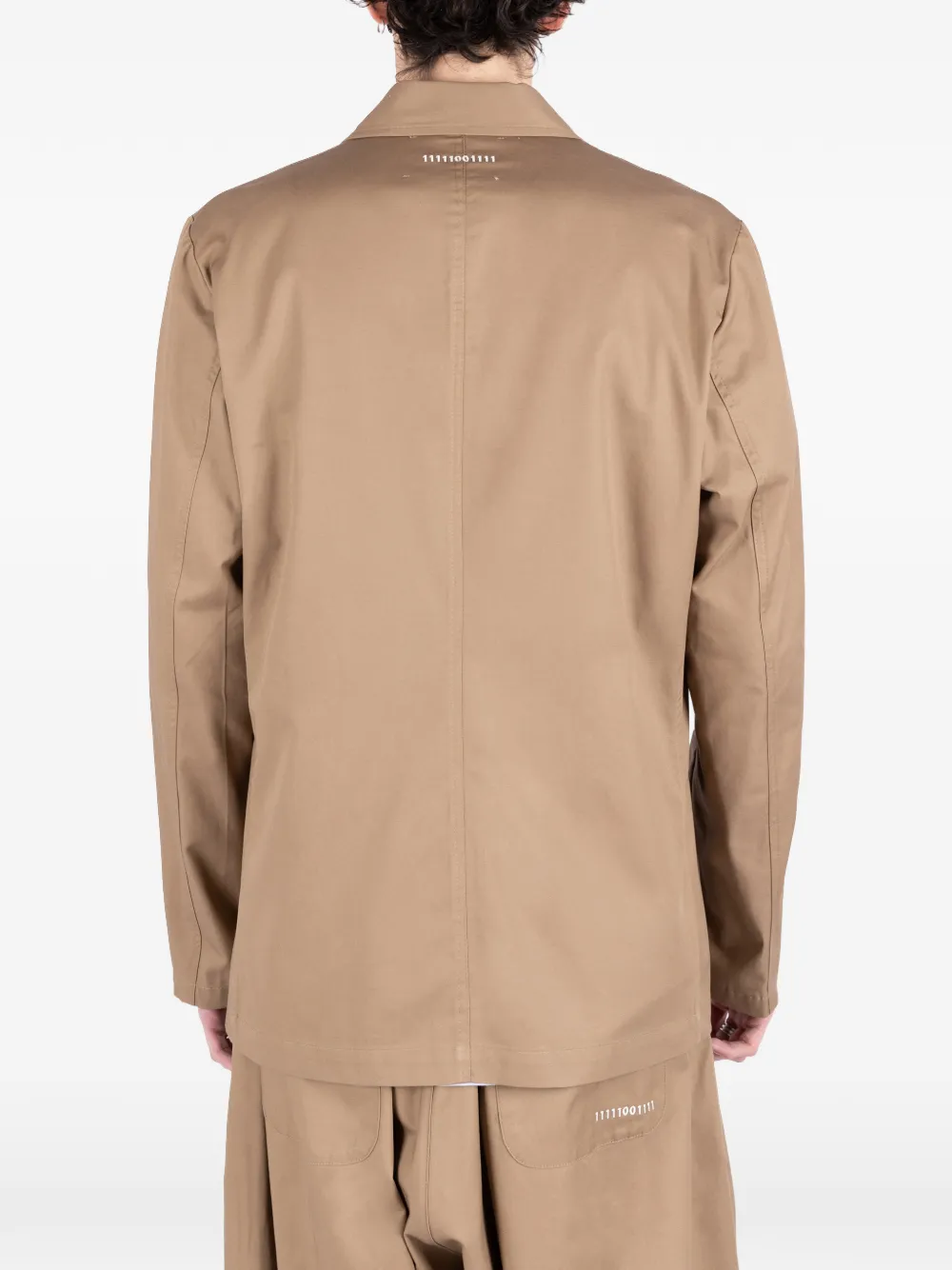 Société Anonyme Francia blazer met enkele rij knopen Beige