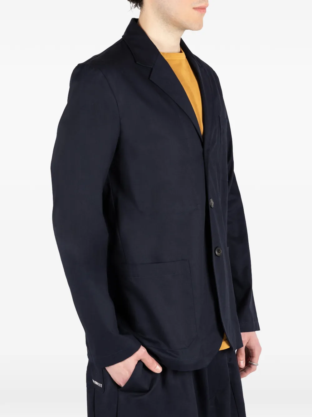 Société Anonyme Francia blazer met enkele rij knopen Blauw