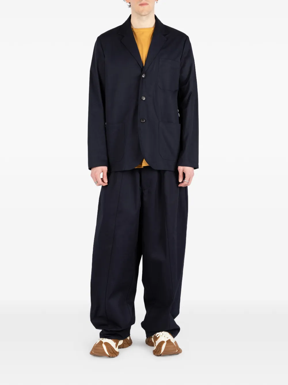 Société Anonyme Francia blazer met enkele rij knopen Blauw