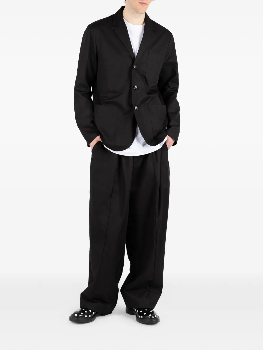 Société Anonyme Helsin broek met trekkoord Zwart