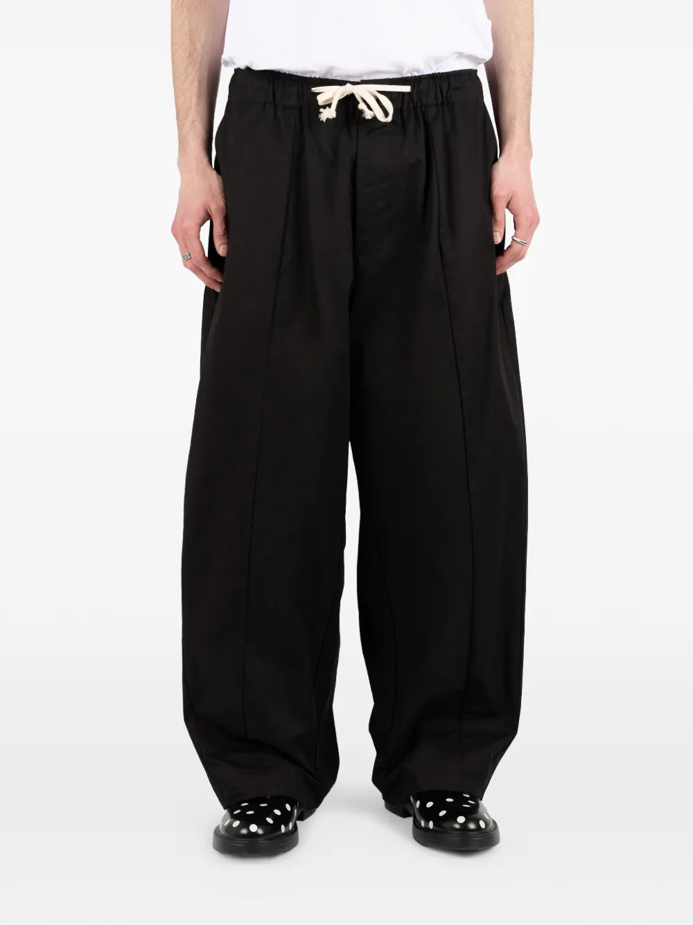 Société Anonyme Helsin broek met trekkoord Zwart