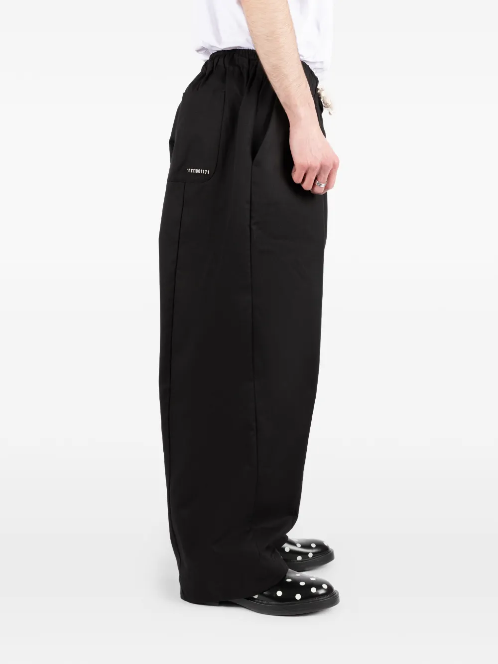 Société Anonyme Helsin broek met trekkoord Zwart